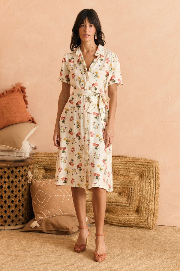 Pol&iacute;n Et Moi Vestido midi Cintia Marfil