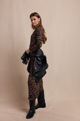 Slowlove Vestido largo estampado Negro