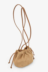 Zubi Bolso Bombonera pelo Beige