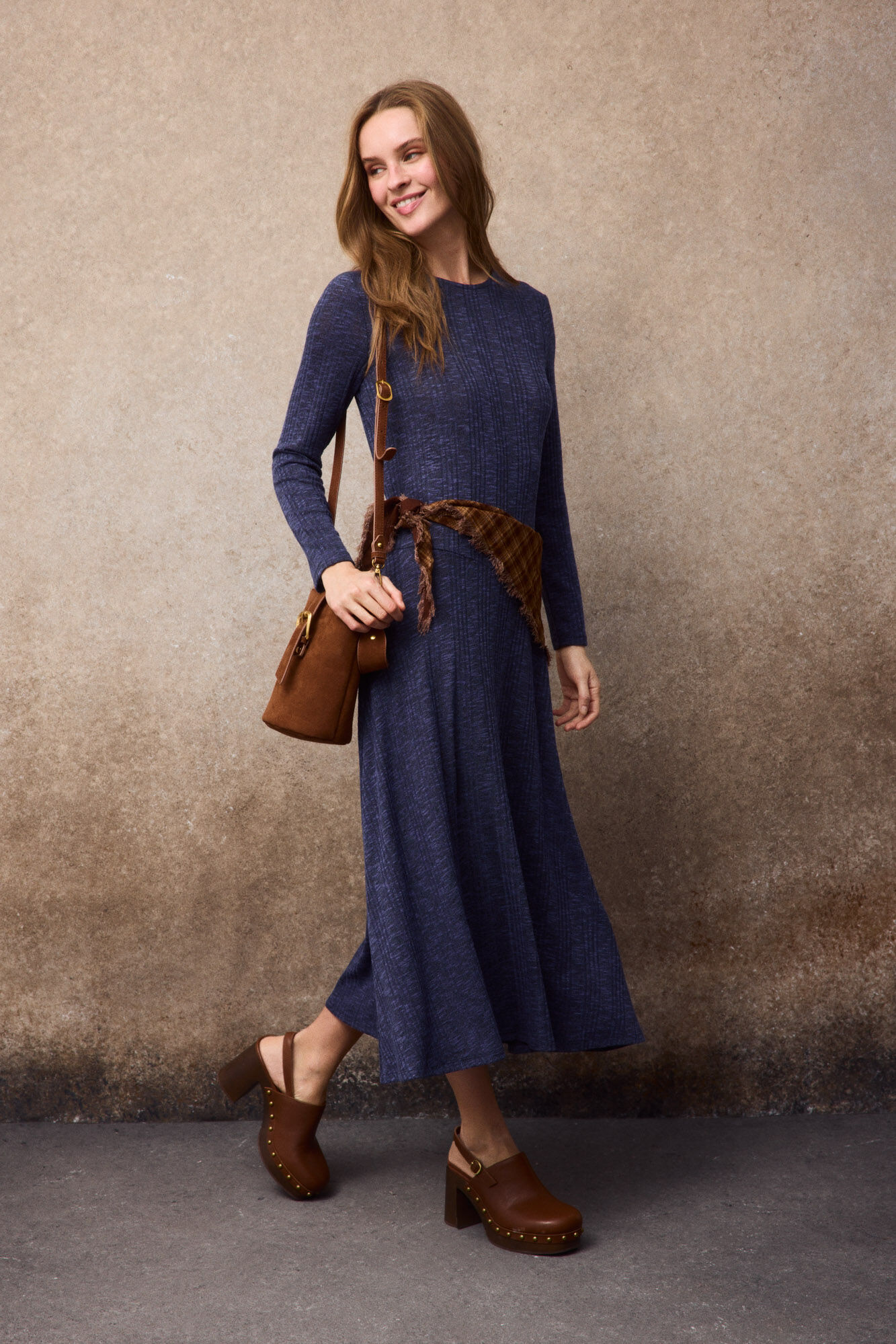 Slowlove Vestido largo melange