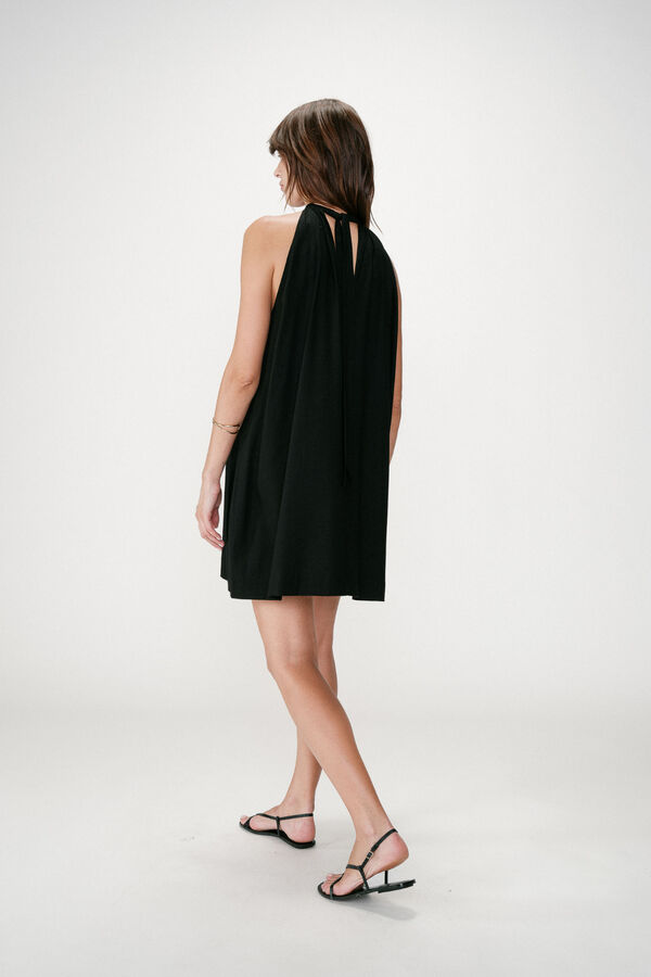 Grace & Mila Vestido corto escote halter Whola Negro