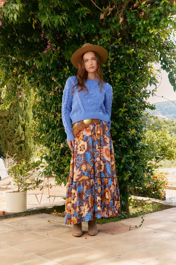 Jaase Falda daphne estampado tierra Multicolor