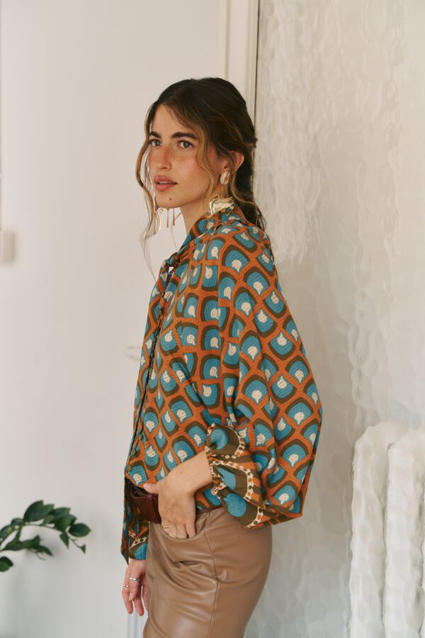 Jaase Blusa fluida Bianca Multicolor