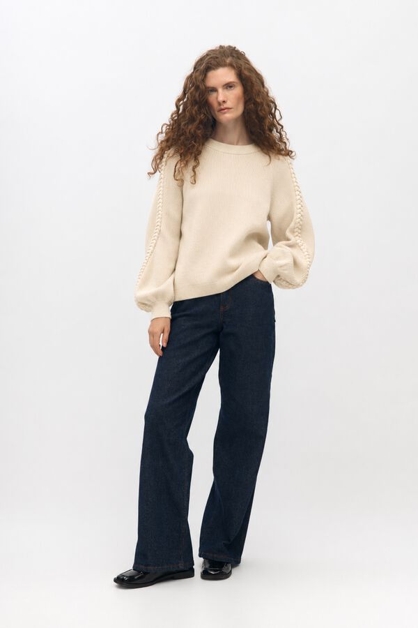 Object Jersey punto canal&eacute; Beige