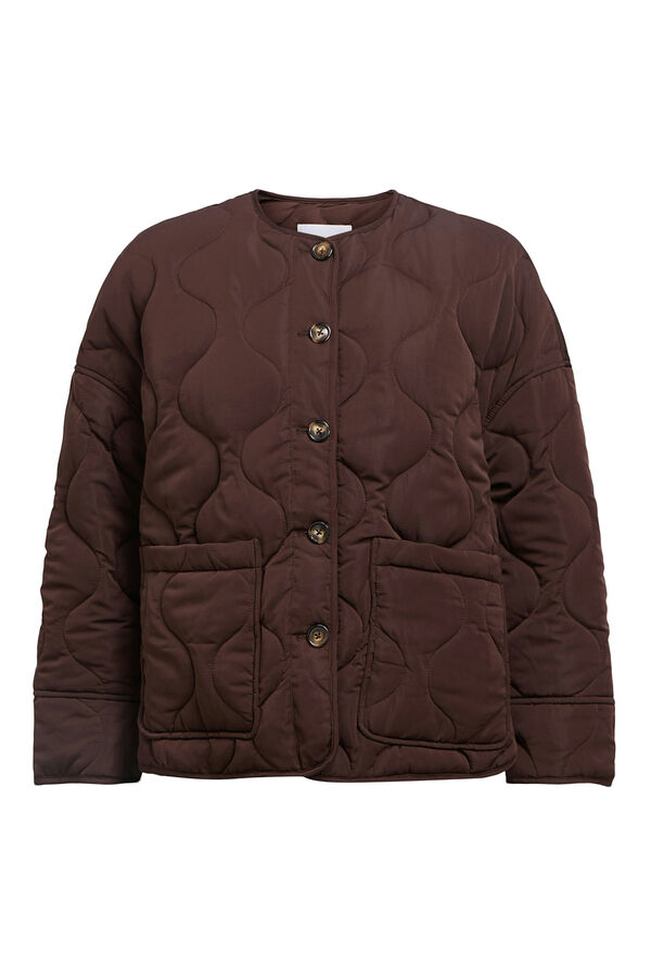 Object Chaqueta acolchada Marr&oacute;n oscuro