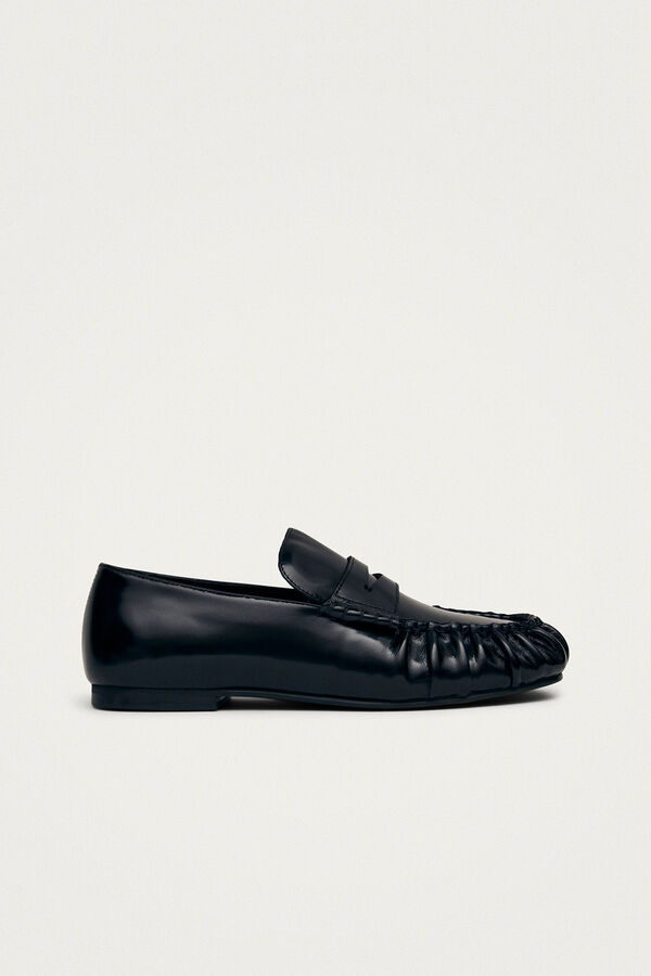 Alohas Mocasines de cuero Aven Negro