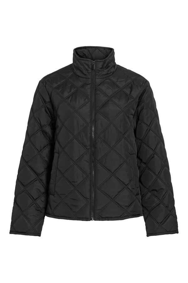 Vila Chaqueta acolchada de cuello alto Negro