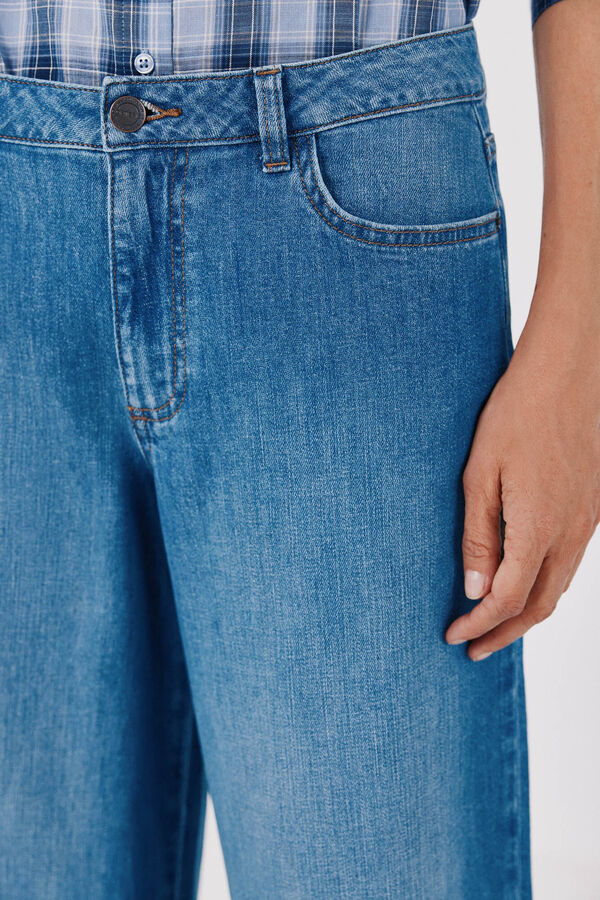 Cortefiel Jeans Wide Leg Azul