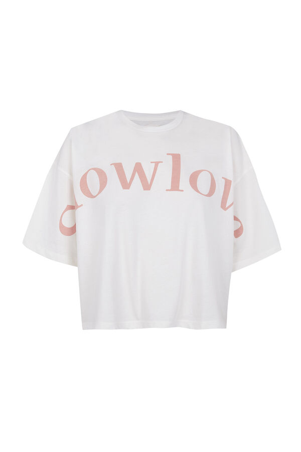Slowlove Camiseta crop Slowlove Blanco