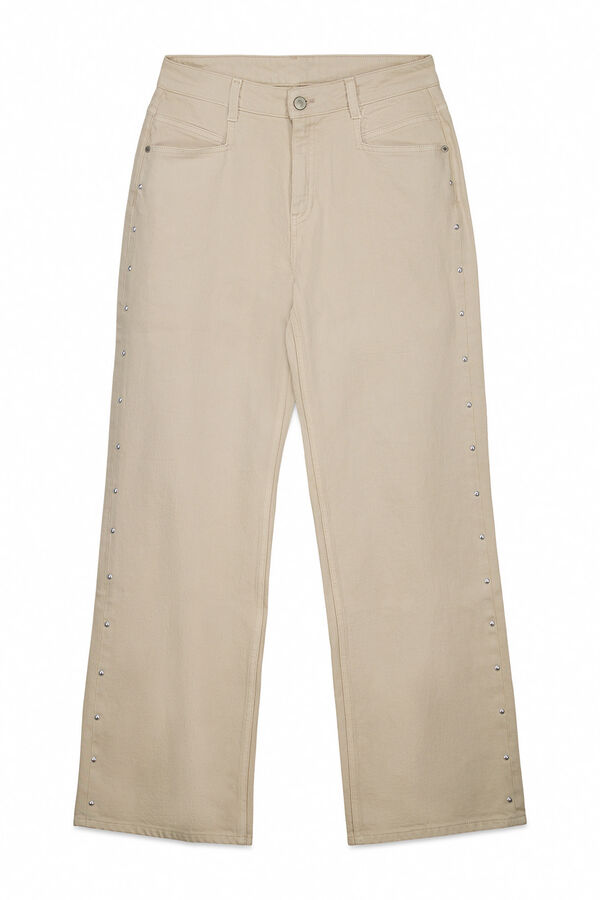 Slowlove Jeans tachas Marfil