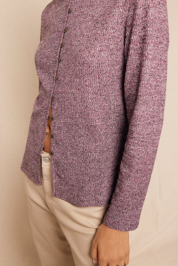 Slowlove Cárdigan melange Lila