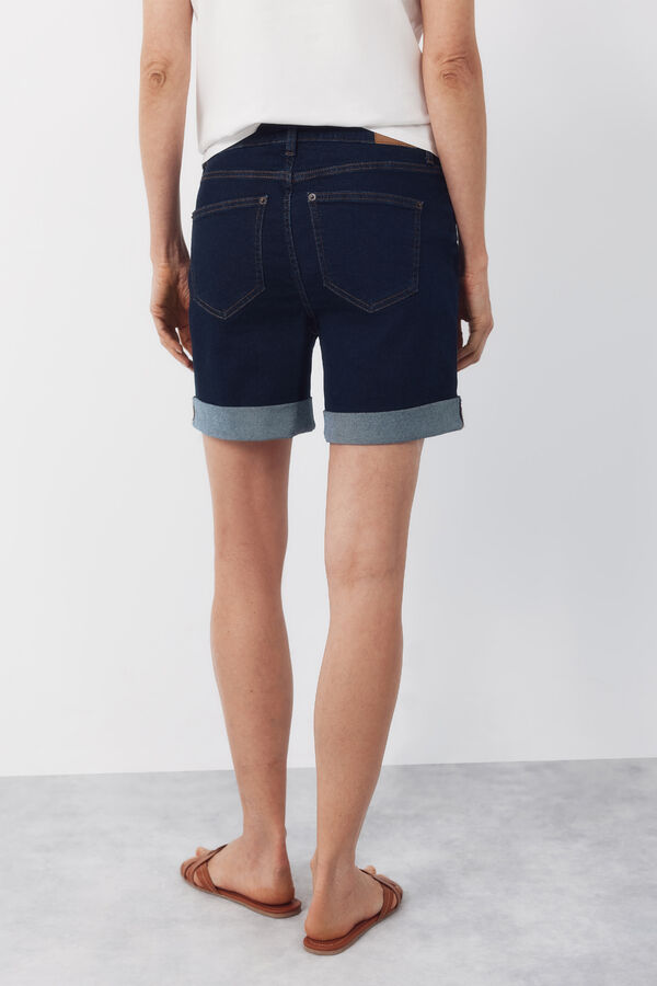 Cortefiel Shorts Vaqueros Azul