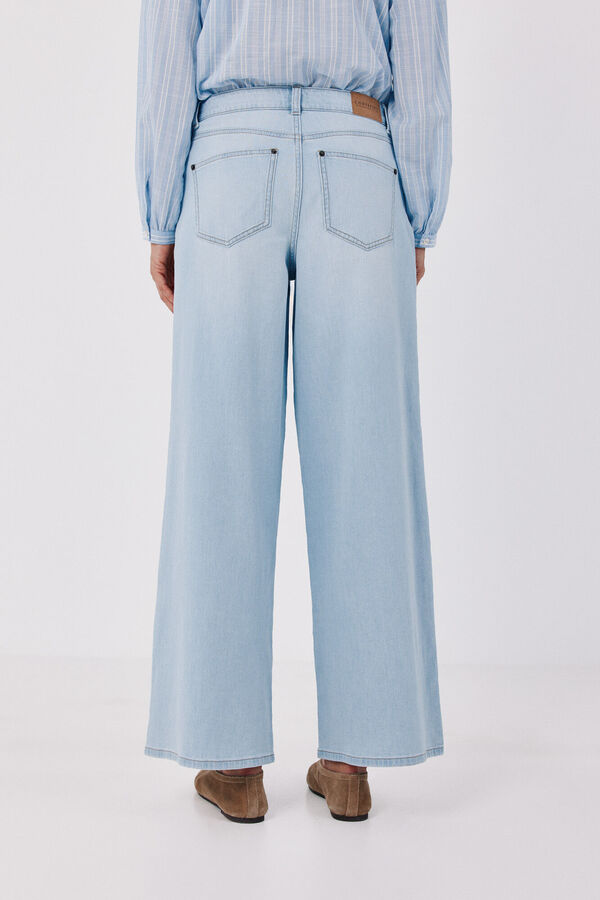 Cortefiel Jeans Wide Leg Azul marino