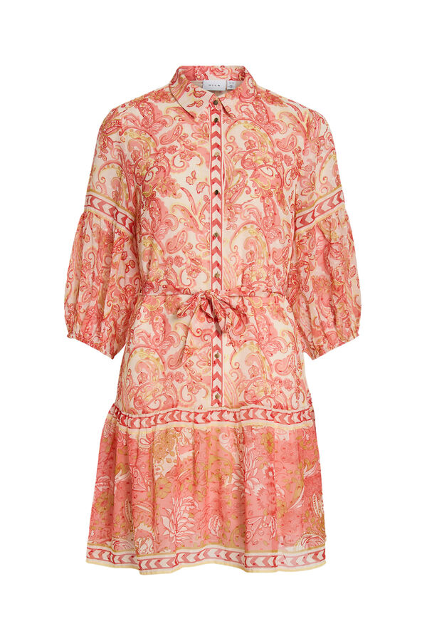 Vila Vestido corto camisero Multicolor