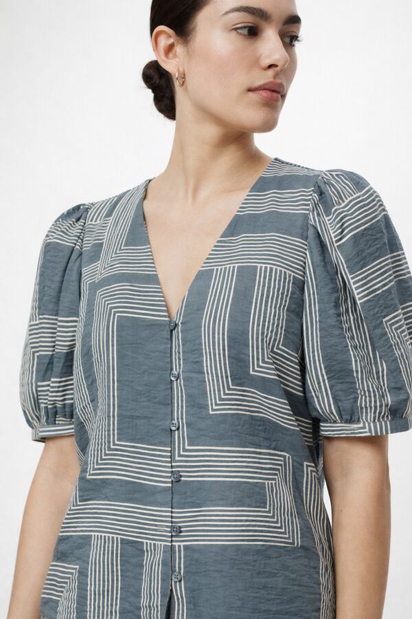 Object Blusa estampada Azul marino