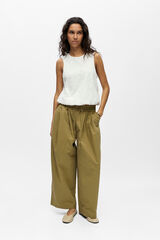 Object Top abullonado bordado Blanco