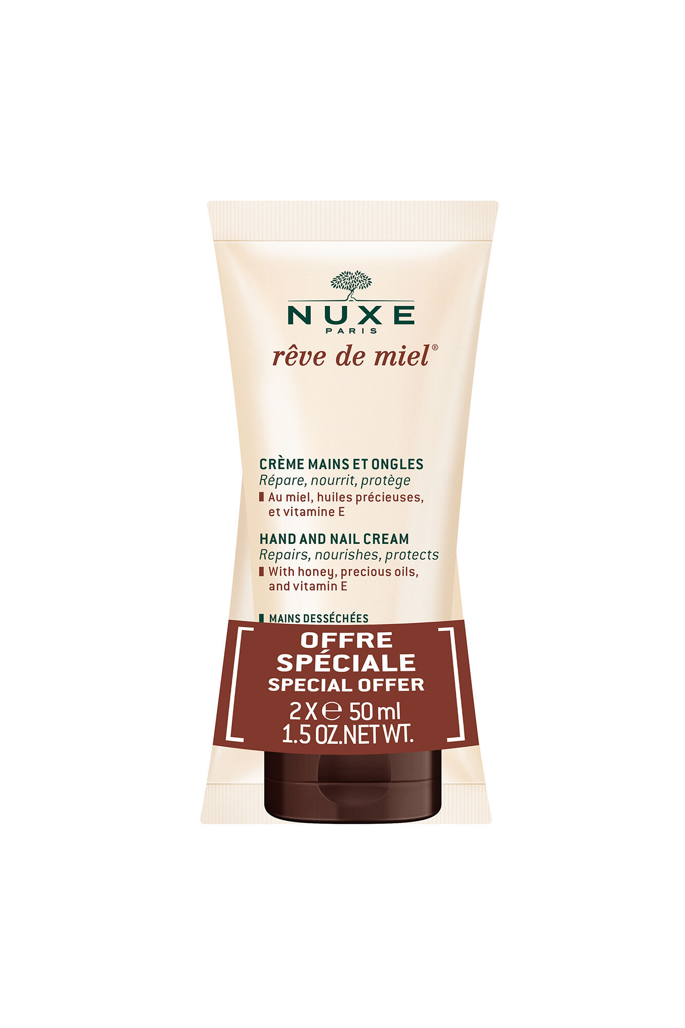 Nuxe Crema de manos r&ecirc;ve de miel duplo 2x50ml 2 x 50ml