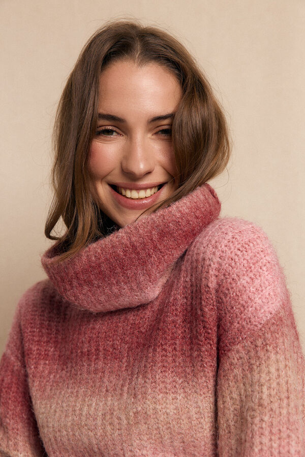 Slowlove Jersey cuello vuelto Fucsia