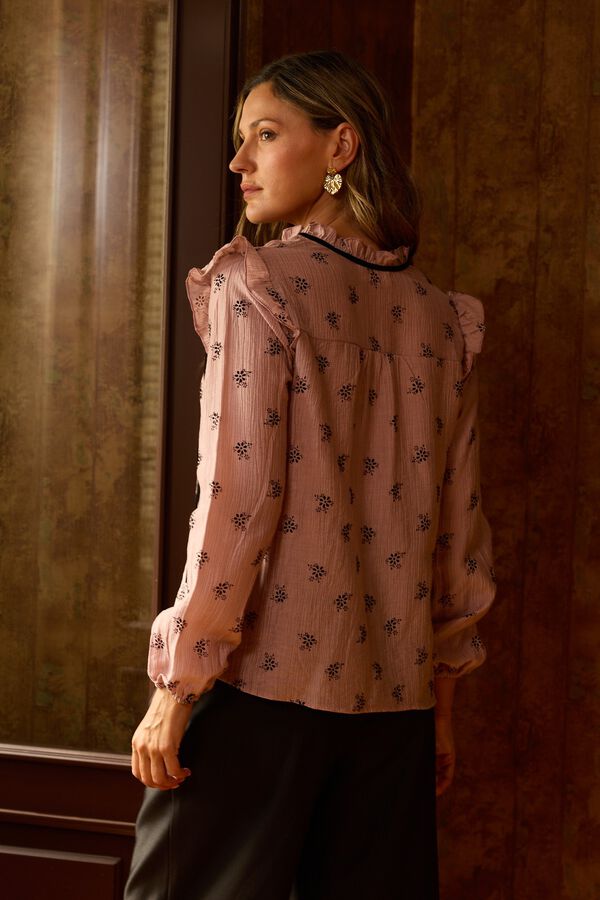 Pol&iacute;n Et Moi Blusa estampado Rosa Rosa