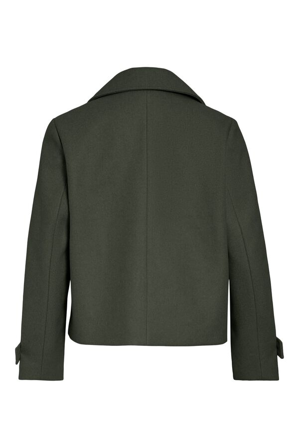 Vila Chaqueta corta de pa&ntilde;o Verde oscuro
