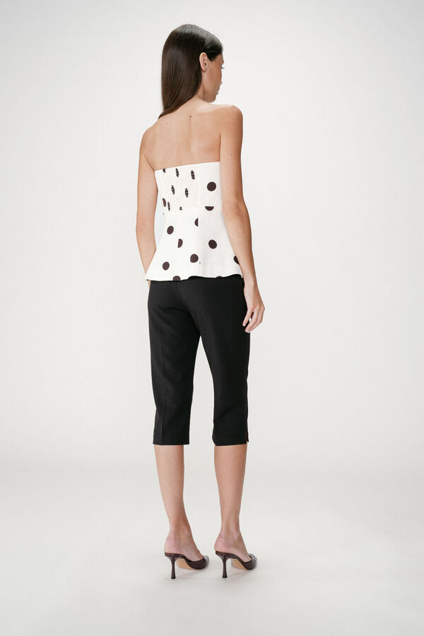 Grace & Mila Top estampado lunares Wixie Estampado blanco