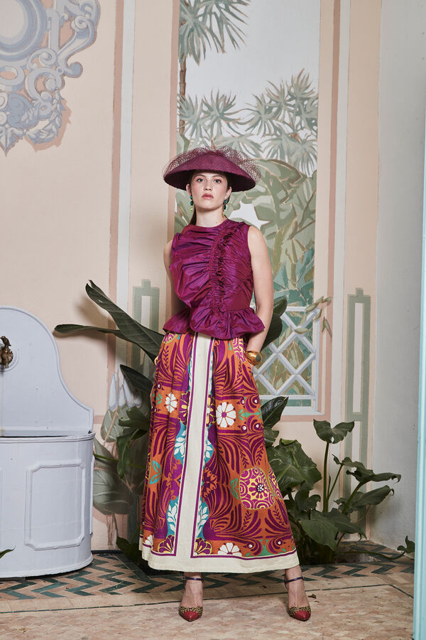 Panambi Falda Liseil Fucsia