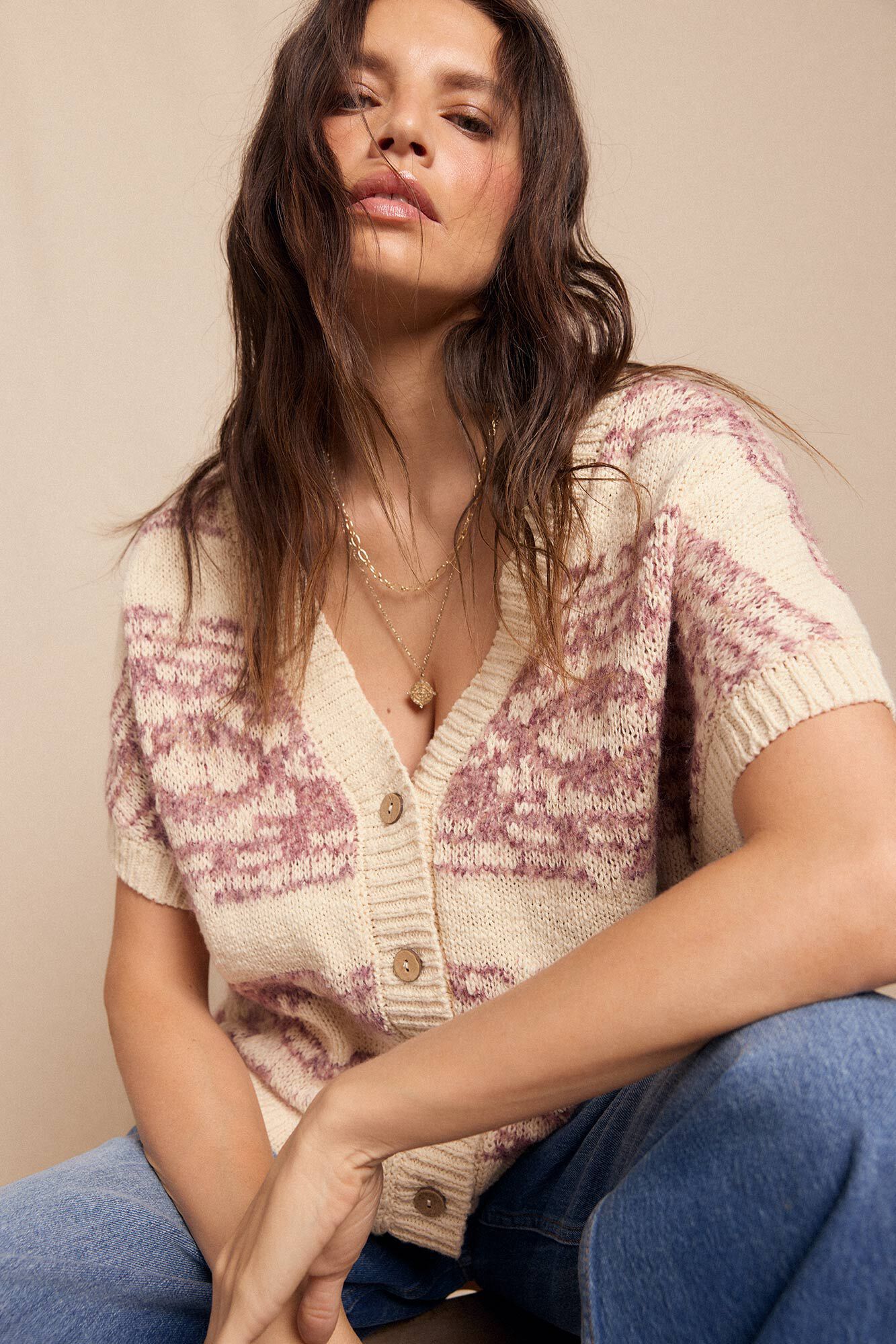 Slowlove Chaleco jacquard