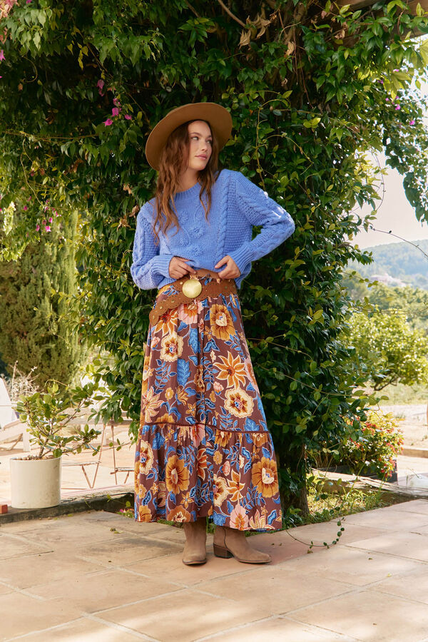 Jaase Falda daphne estampado tierra Multicolor