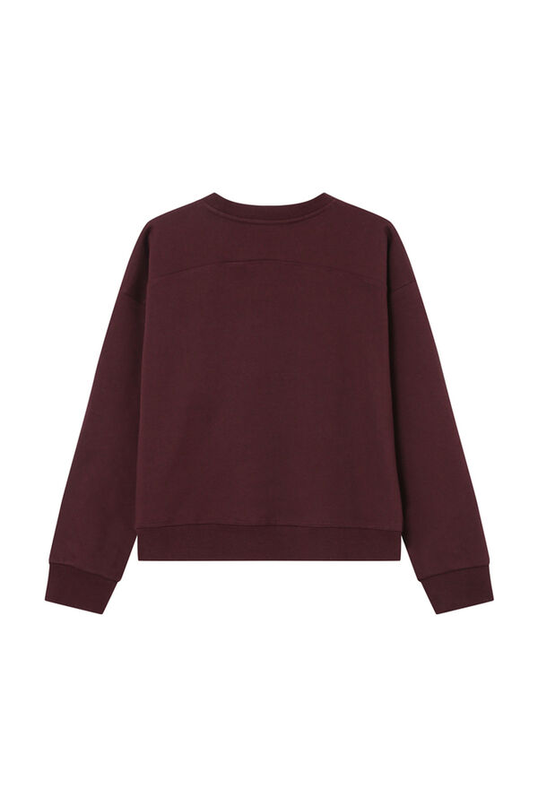 Grace & Mila Sudadera con mensaje Granate