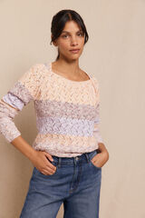 Slowlove Jersey calado Marfil