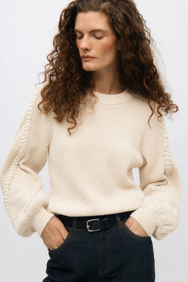 Object Jersey punto canal&eacute; Beige