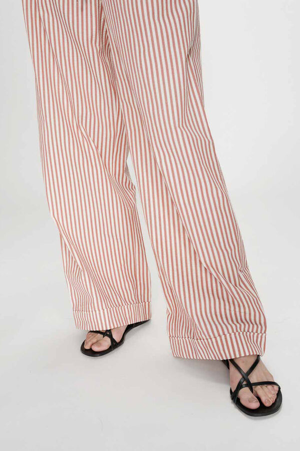 Grace & Mila Pantal&oacute;n a rayas Volute Coral