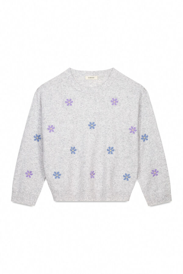 Slowlove Jersey bordados Gris