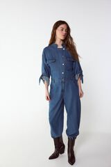 Slowlove Mono vaquero cargo Azul oscuro
