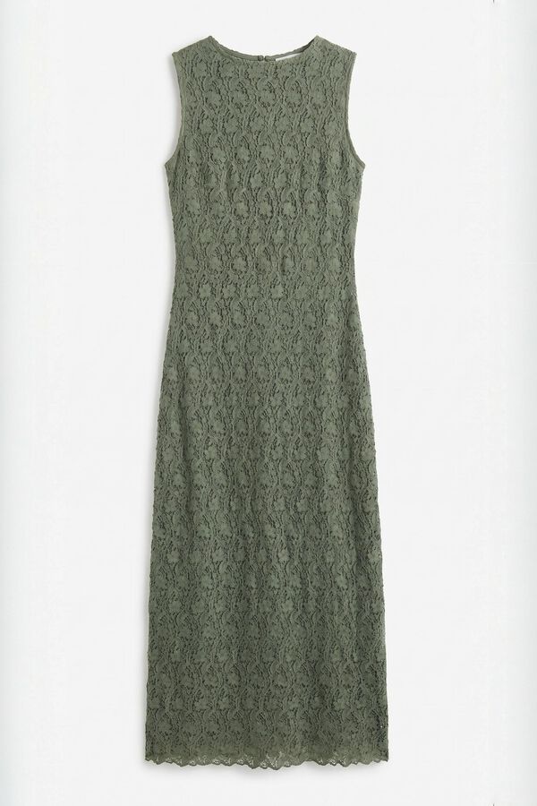 Slowlove Vestido lencero Kaki