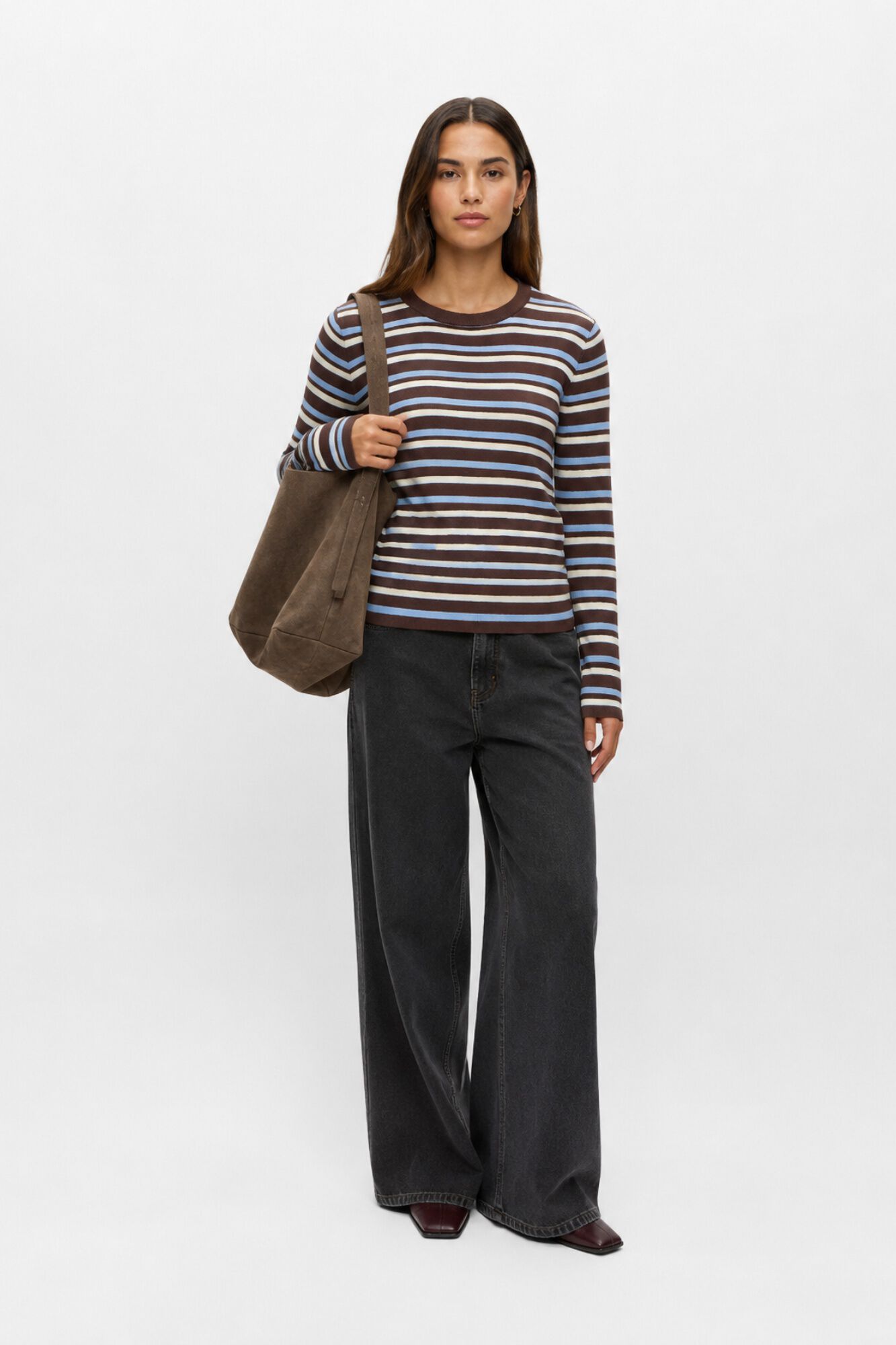 Object Jersey tacto suave rayas