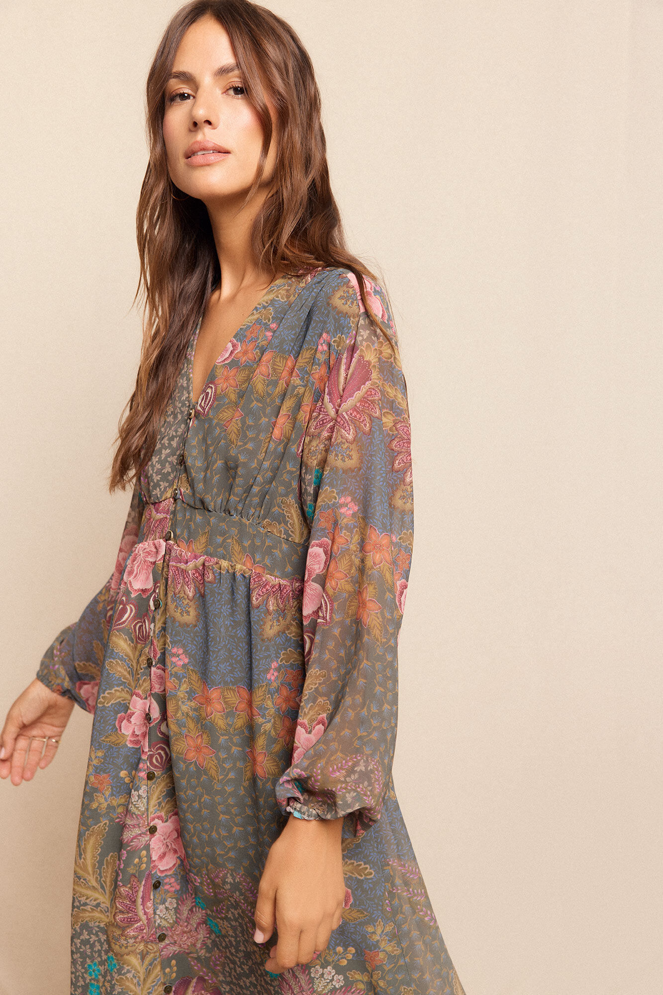 Slowlove Vestido largo estampado