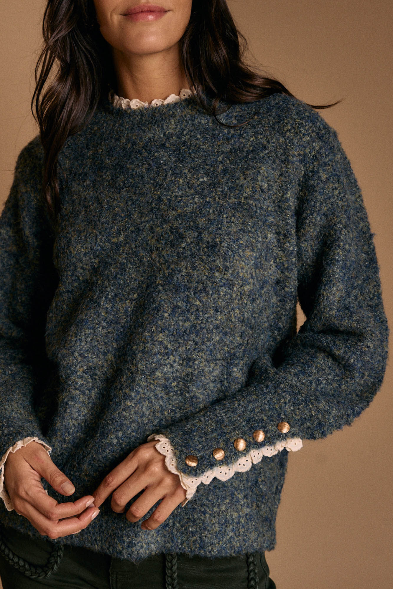 Pol&iacute;n Et Moi Jersey de punto gordo