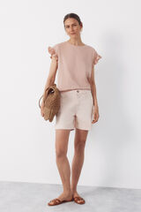 Cortefiel Shorts Vaqueros color Rosa