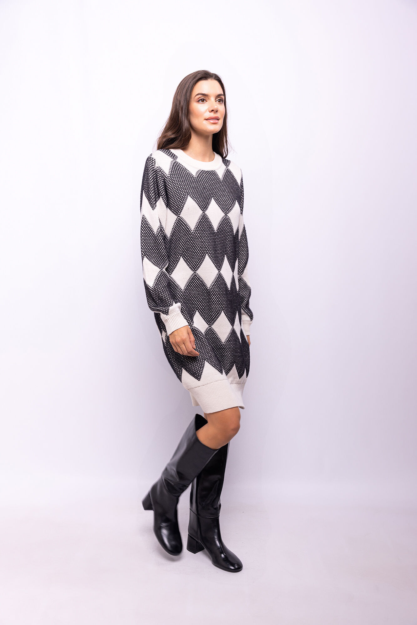 Object Vestido punto estampado