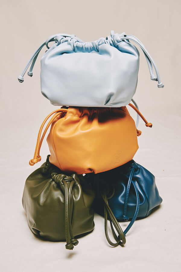 Zubi Bombonera piel Azul oscuro