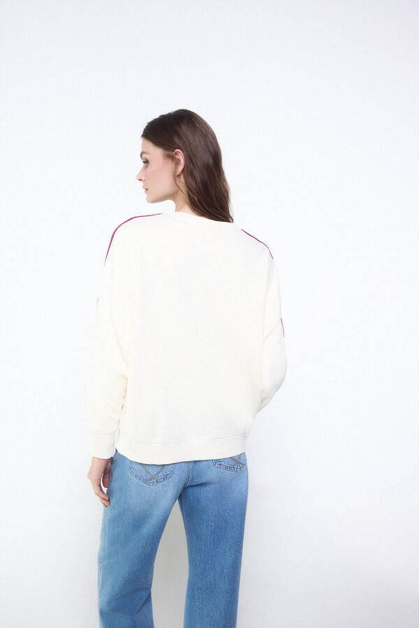 Slowlove Sudadera slowlove oversize Blanco