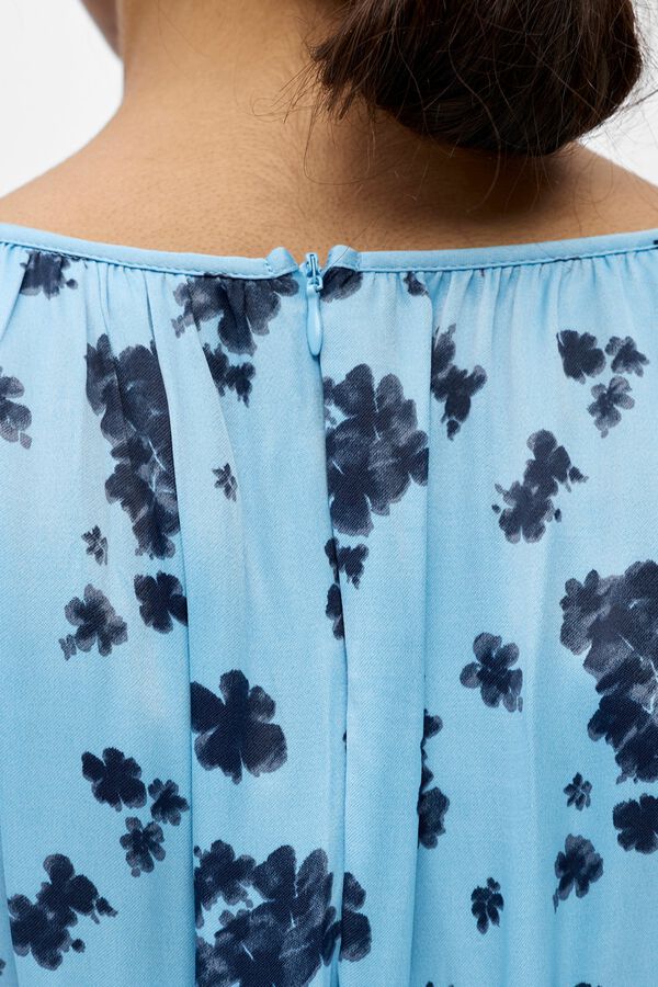 Object Vestido largo estampado Azul