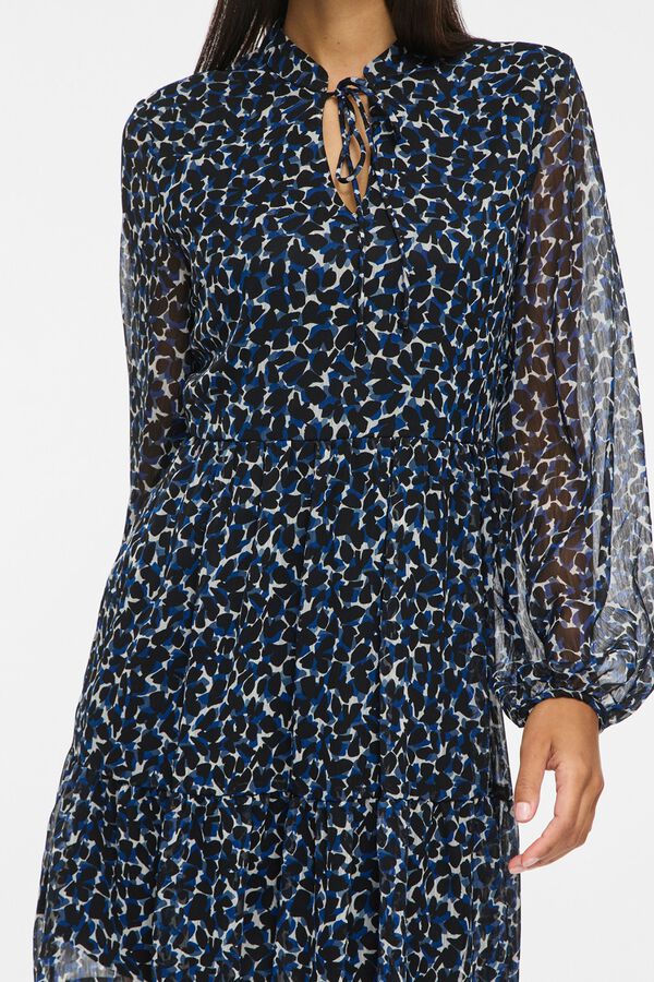 Vila Vestido corto estampado Azul marino