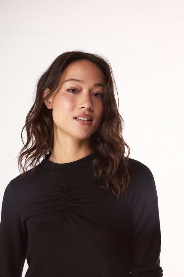 Slowlove Top frunce Negro