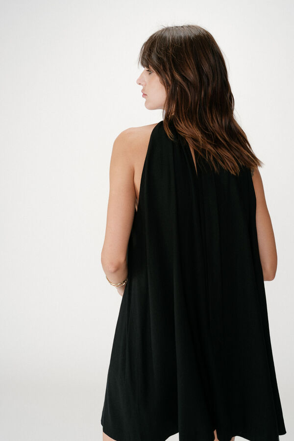 Grace & Mila Vestido corto escote halter Whola Negro