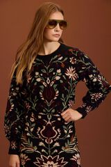 Meisie Jersey jacquard &eacute;tnico Estampado gris