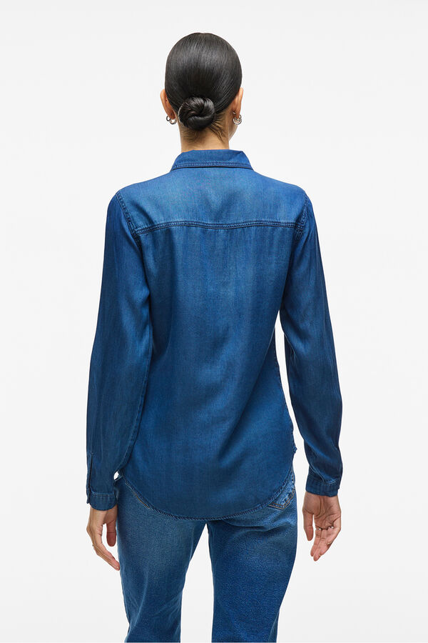 Vila Camisa vaquera manga larga Azul