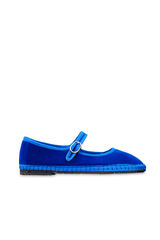 Flabelus Mery Jane de terciopelo Azul oscuro