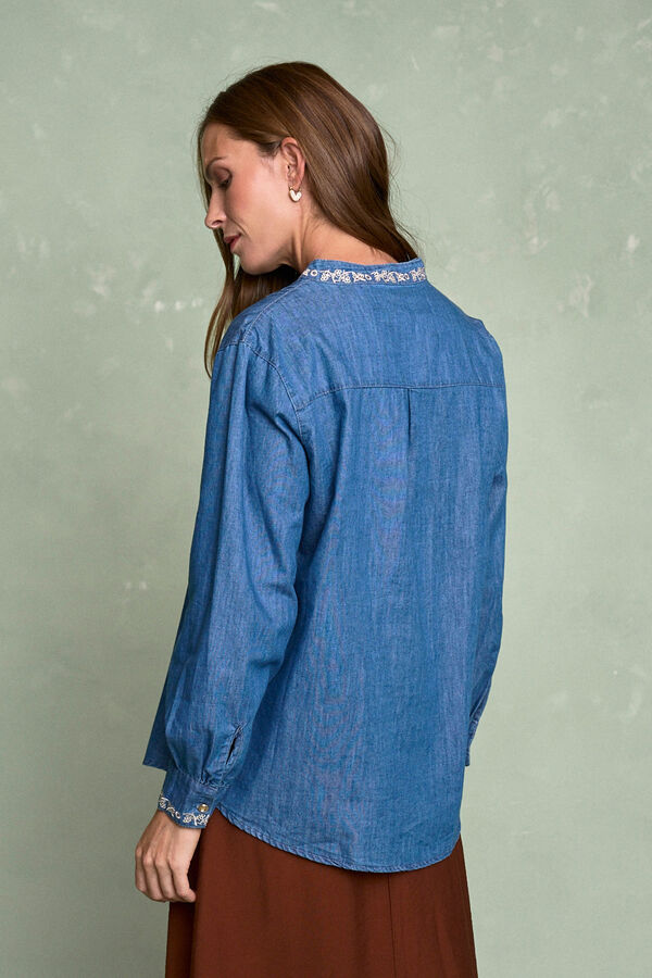 Pol&iacute;n Et Moi Camisa Denim Milen Azul